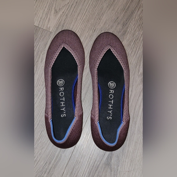Rothy's The Flat Birdseye Plum Round Toe Flats, Women's Size 6.5, EU 37 - Picture 10 of 16